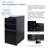 44.8'' L x 22'' W Matte Black Freestanding Laundry Sink with Faucet
