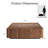 Modern Square Walnut Coffee Table with Storage Drawers, MinimalistCenter Table for Living Room & Home Office, 2 Drawers-644515957