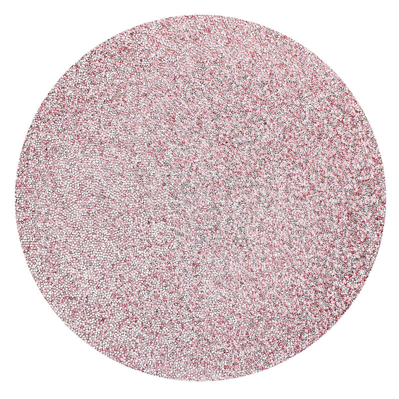 Luminous Round 15" Placemat, Pink