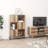 Versatile 50 Inch bookcase with three compartments and three doors Book Case