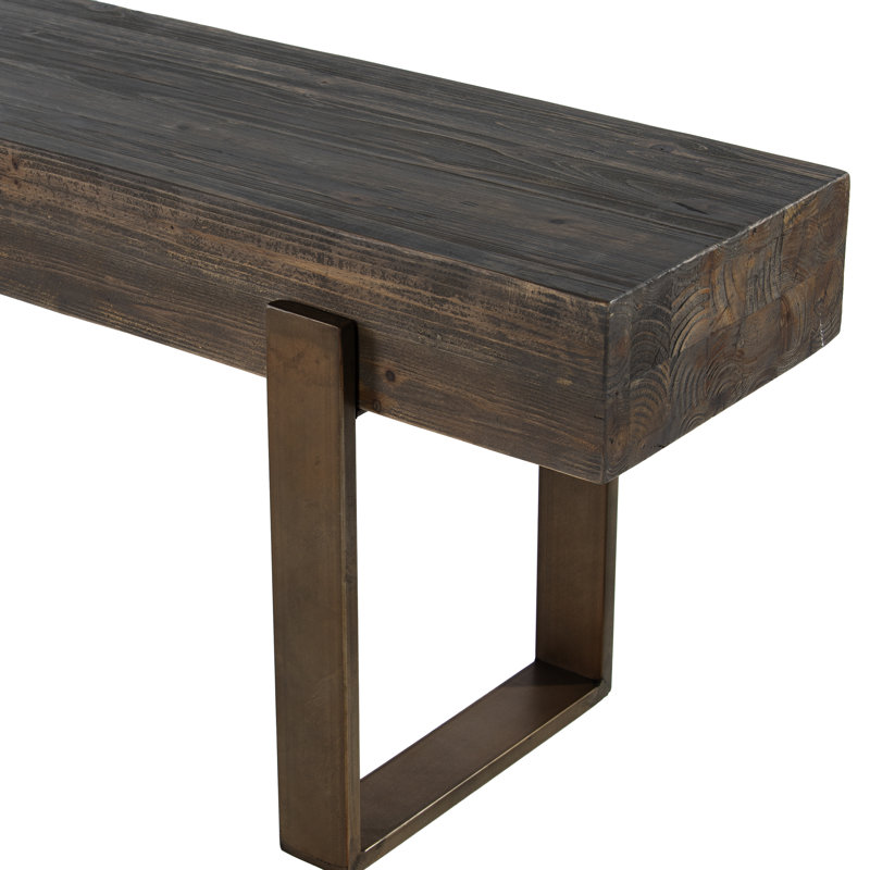 Banc industriel en bois récupéré Radabaugh