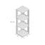 Bibliothèque de coin H 38,5 "x l 12" Rumbell-90140086-22169115