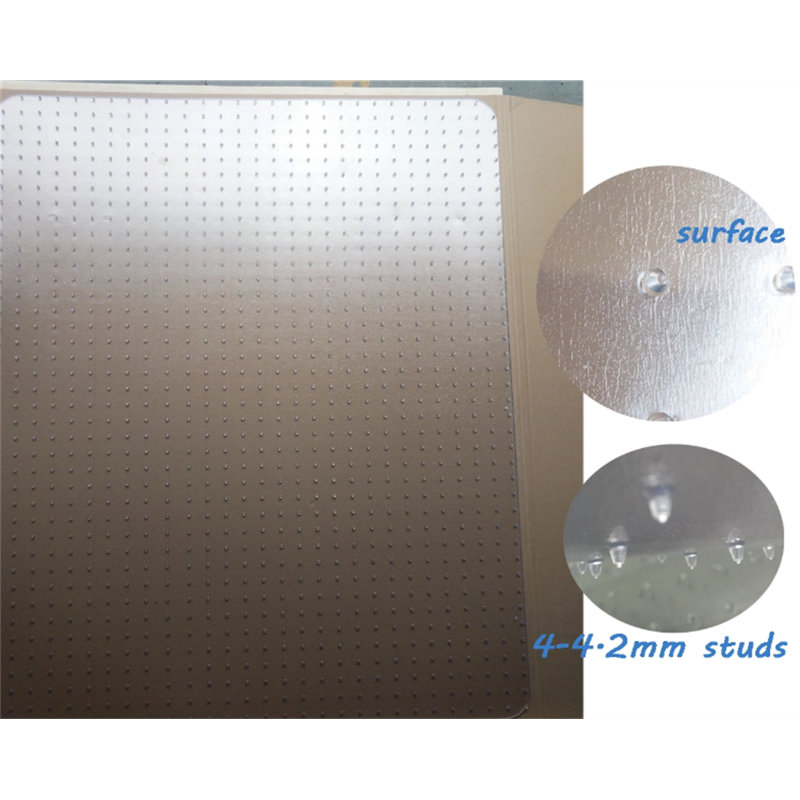 Low Pile Carpet Straight Rectangular Chair Mat