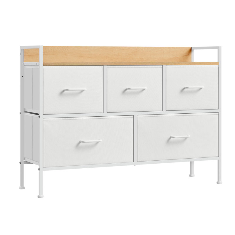 Aladina 98.2cm W 5 - Drawer Chest of Drawers