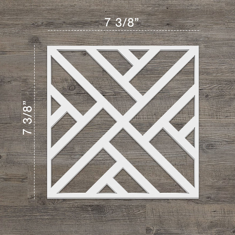 Panneaux muraux décoratifs Killeen, H 7,375 po x l 7,375 po x P 0,375 po