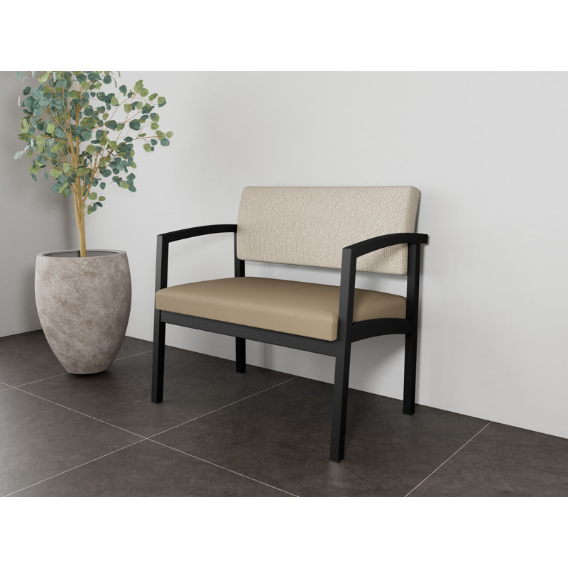 Chaise en acier Lenox, Noir, Noir Patriot Plus - nettoyez le vinyle avec un lin