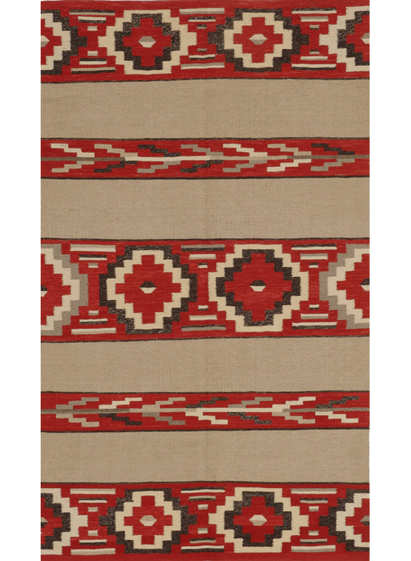 Southwestern Area Rug in Brown/Red