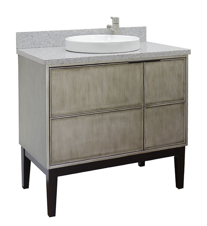 Ensemble de meuble-lavabo simple 37 po, Granite