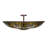 Fleur-de-lis Glass Semi Flush Mount