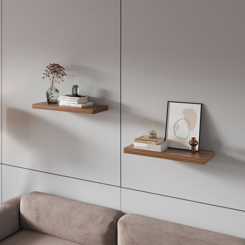 Floating Shelf, Light Walnut
