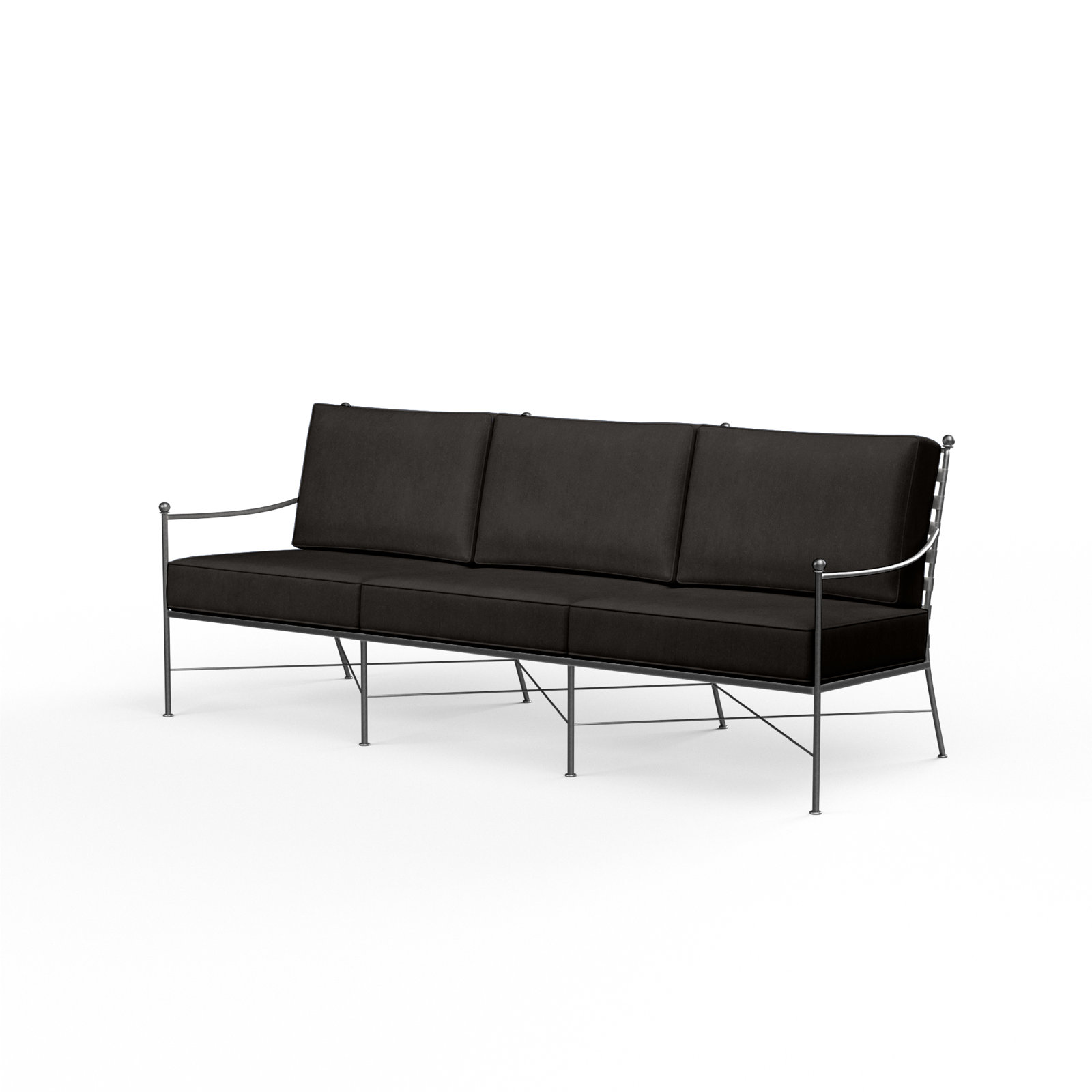 Lucier 76" Sunbrella® Patio Sofa, Spectrum Carbon Sunbrella® Plainweave