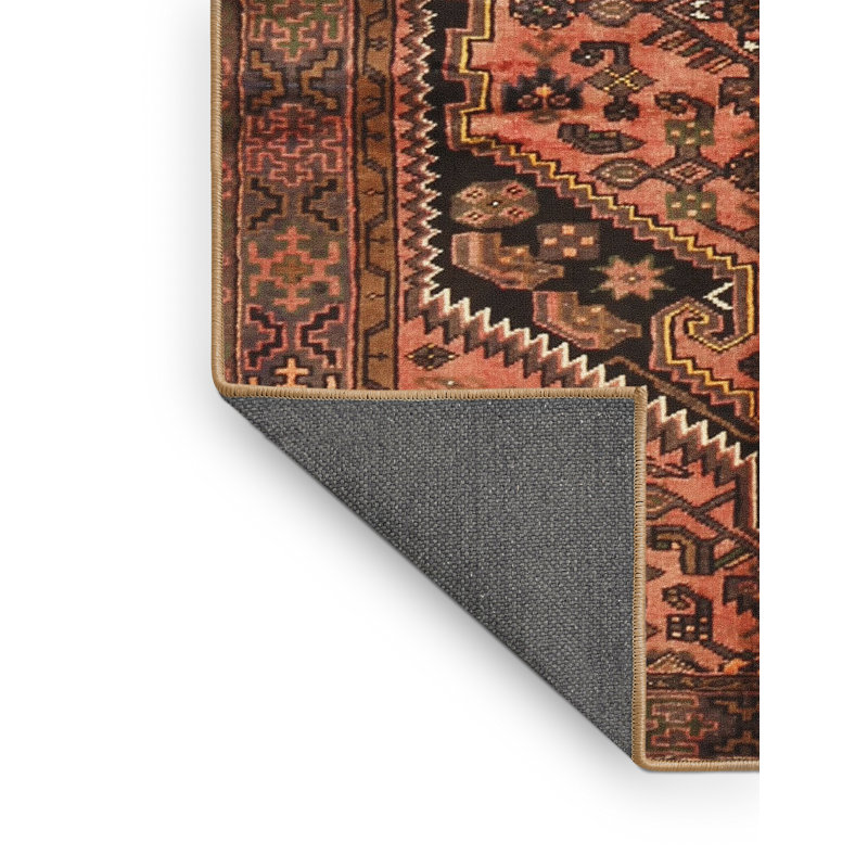 Tapis brun Southwestern, Rectangle 7 pi x 9 pi