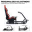 Anman Racing Sim Cockpit Steering Wheel Stand with Seat Fit Logitech G29 G920, Not Include Steering wheel & Wheels & Pedals and Shifter Handbrake