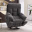 Fauteuil inclinable électrique en microfibre surdimensionné de 39,76 po de largeur avec rembourrage ultra doux avec support chauffant pour massage et porte-gobelets, port USB et poche latérale-1977161573