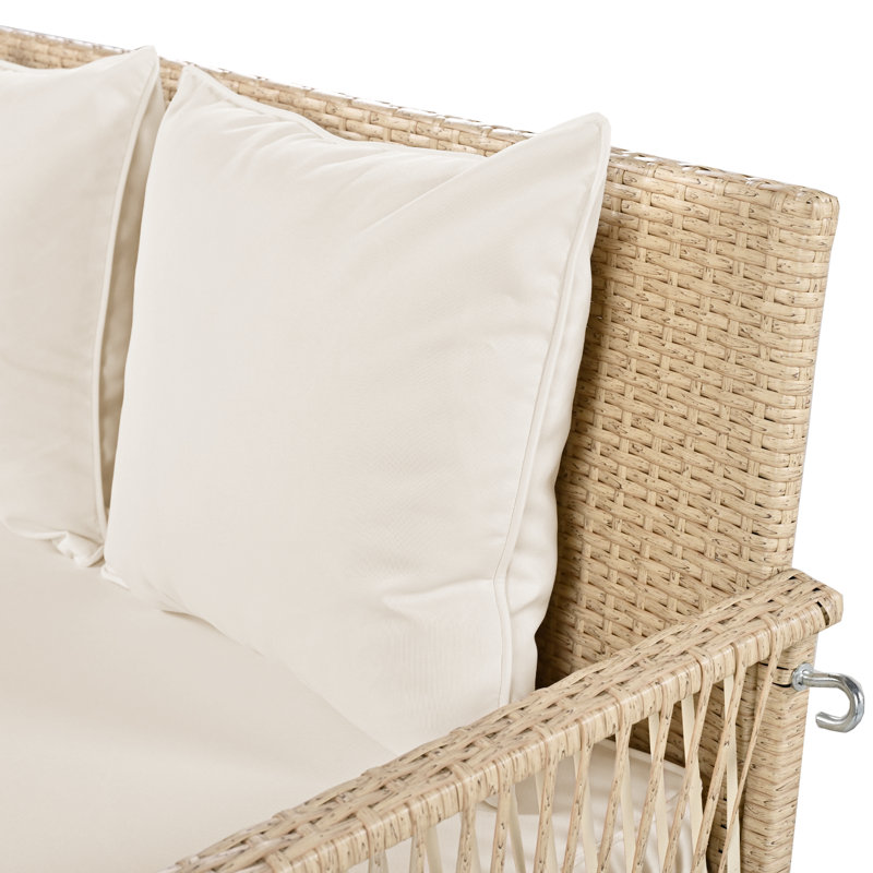 Delphi 2 Person Porch Swing, Beige, Natural
