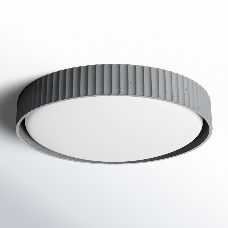 Carran Acrylic LED Flush Mount, Gray