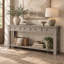 Console en bois avec tiroirs et tablette inférieure Ameah-1359213082