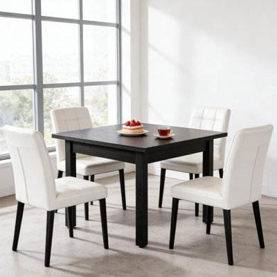 Mid-Sized Kitchen Table,Square Dining Table,Aesthetic Table
