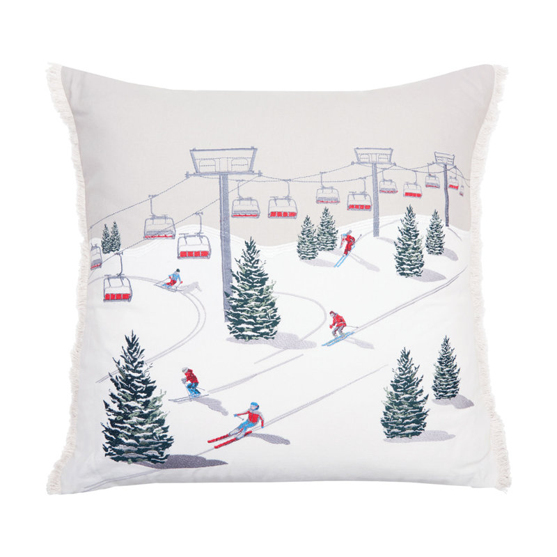 Winter Slopeside Indoor Pillow