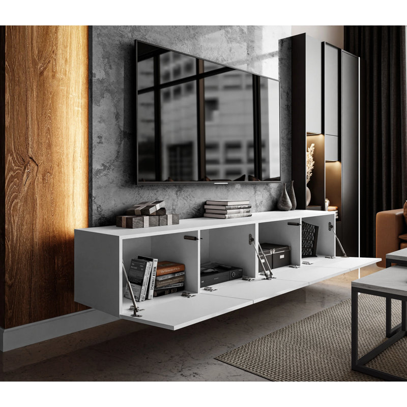 Alixton TV Stand for Televisions up to 88', White