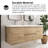 60'' Wall-Mounted Double Bathroom Vanity With Integrated Resin Top-1756151827