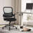 Game Chairs, Ergonomic Mid-Back Mesh Rolling Work Swivel Task Chairs With Wheels, Comfortable Lumbar Support, Comfy Arms For-41269574