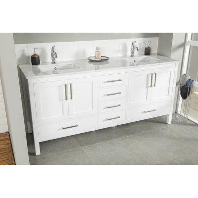 Avery 72" Vanity with Integrated Porcelain Sink