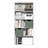 Furinno PASIR Book Shelf, 4-Tier Bookshelf, Bookcase with Open Storage Shelf, 9.3 x 31.3 x 41.8, for Home Office, Living Room, Amber Pine-128766318-128766316