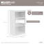 Étagère modulaire l 57,40 po avec barre de suspension-98788134
