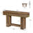 55" Rustic Console Table with 2-Tier Storage, Wood Entryway Table, Sofa Table