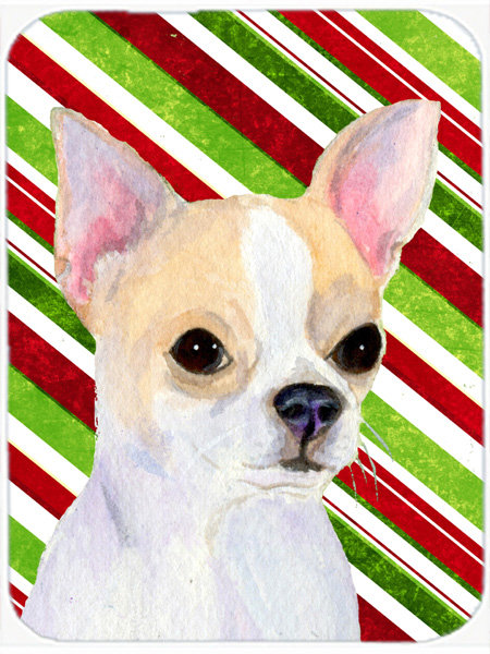 Planche à découper en verre de Noël de l’allée des fêtes® Chihuahua
