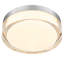 Plafonnier encastré DEL 9 po chrome-496780784-496780791