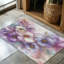 Tapis tressé à l'encre lilas-516011420