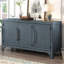 Armoire d'entrée Ustyle en bleu marine. + Placage de pin, tablette spacieuse et réglable, bleu marine élégant. Fabrication, tablettes
