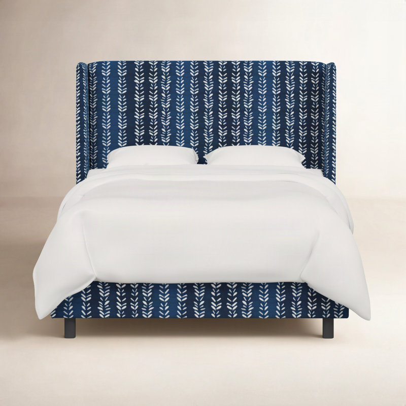 Tilly Upholstered Wingback Bed, Twin, Classic Ivory Boucle