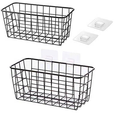 Steelside™ Eleuterio Metal Wall Organizer with Wall Baskets