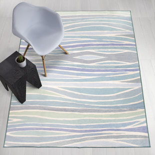 Tapis bleu Waves Ocean