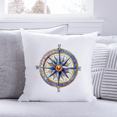 Nautical Sea Life_317 - Coussin décoratif en polyester
