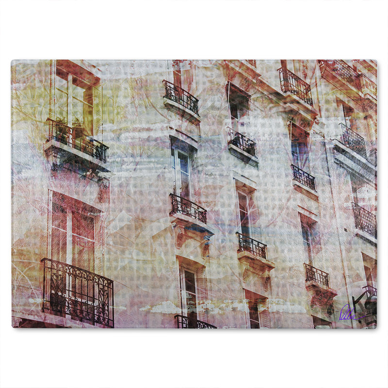 Sarahs Vision Glass Chopping Board, 40cm L x 28cm W