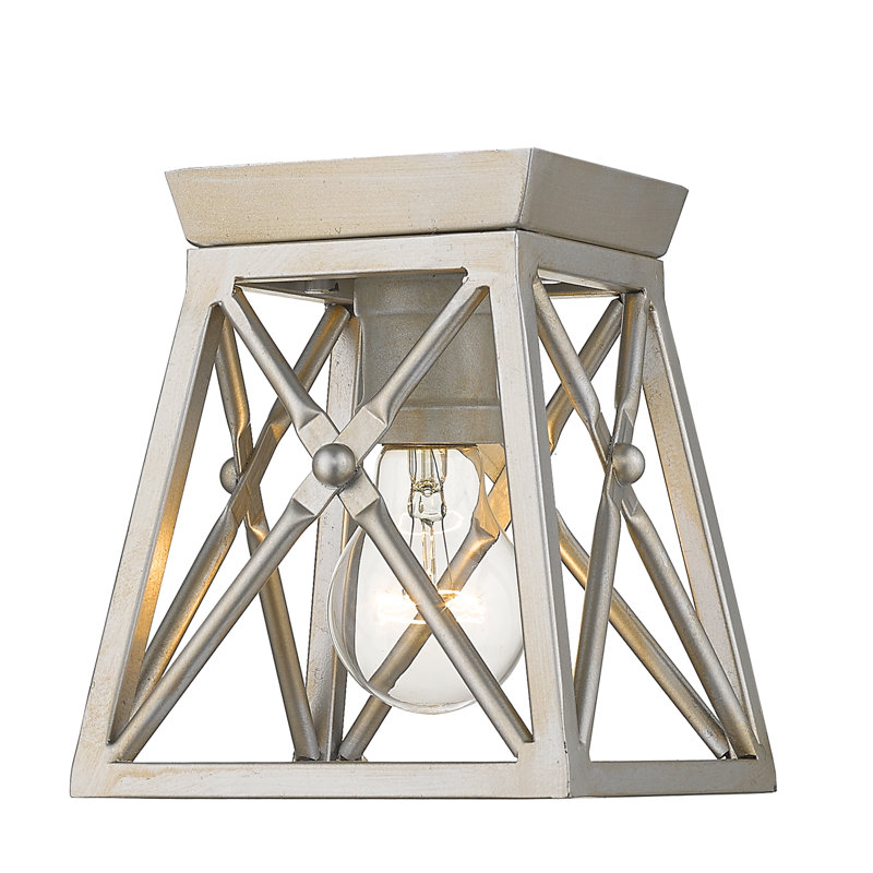 Tomaso Flush Mount, Olde Brass, Matte Black