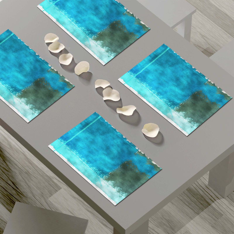 Polyester Abstract Rectangle Placemat