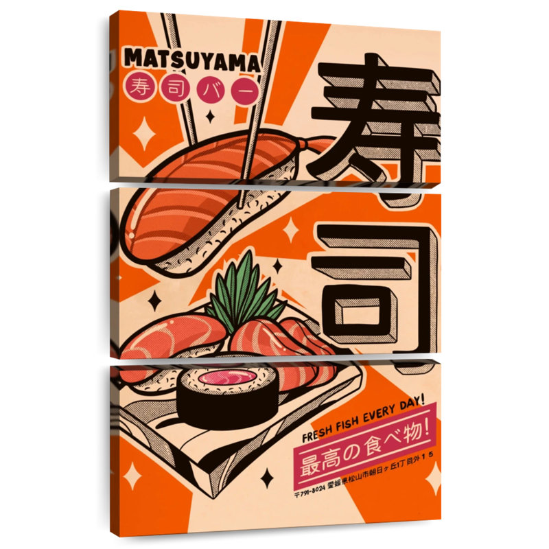 Yarlin Sushi Every Day, 38" H x 24" W