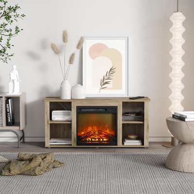 47.2" Fireplace TV Stand With 19.6" Electric Fireplace For TVs Up To 55"