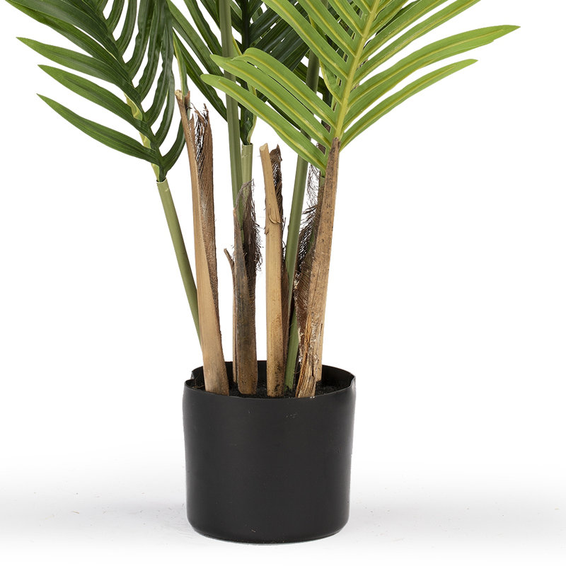 Palmier artificiel en pot, H 36 po x l 18 po x P 18 po