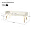 Millbury Polyester Upholstered Bench with Metal Leg-865066041