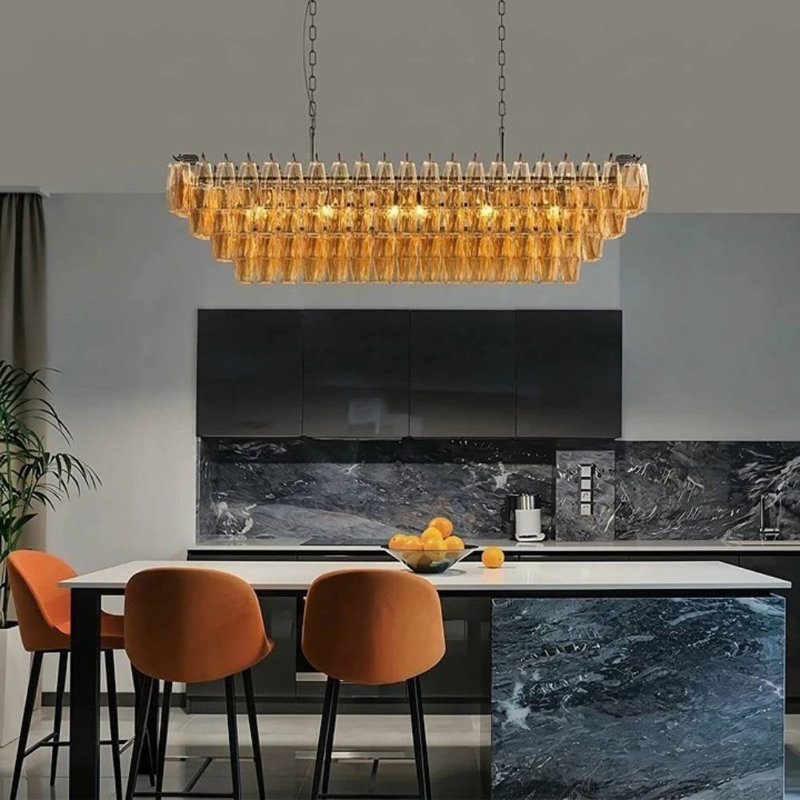 Glass Chandelier (Black)