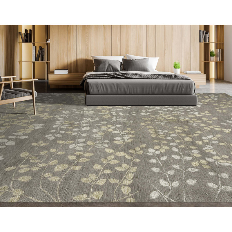 Floral Area Rug, Rectangle 9' x 12'