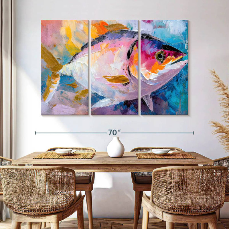 Colorful Tuna, 42" H x 65" W