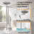 Free Standing Toilet Paper Holder With Marble Base, Multifunctional Shelf For 7 Rolls, Rust-Proof, Easy Installation, Modern Bathroom Storage-328586664