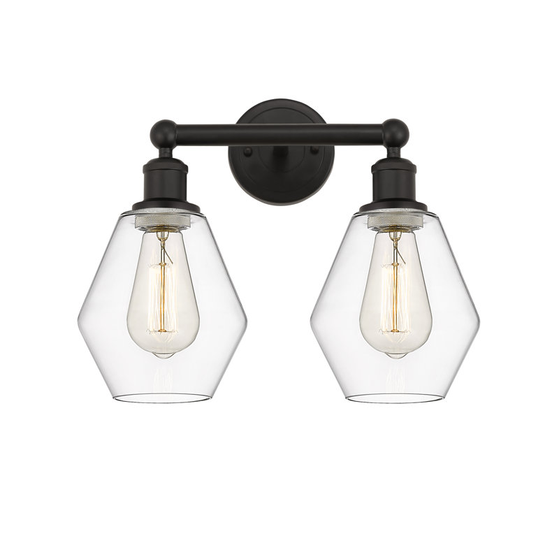 Gabbie 2 - Light Dimmable Vanity Light, Clear, Oil Rubbed Bronze